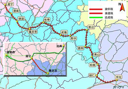 渝遂渝怀铁路下月开通 渝遂渝怀铁路下月开通